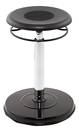 Kore Design™ Teen/College Hi-rise Wobble Chair 21-31.5", Black