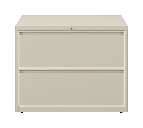 WorkPro® 36"W x 18-5/8"D Lateral 2-Drawer File Cabinet, Putty