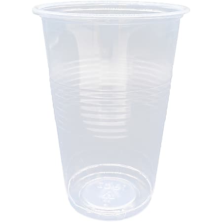 Genuine Joe 16 oz Transparent Beverage Cups - 50 / Bag - 20 / Carton - Clear - Plastic - Beverage