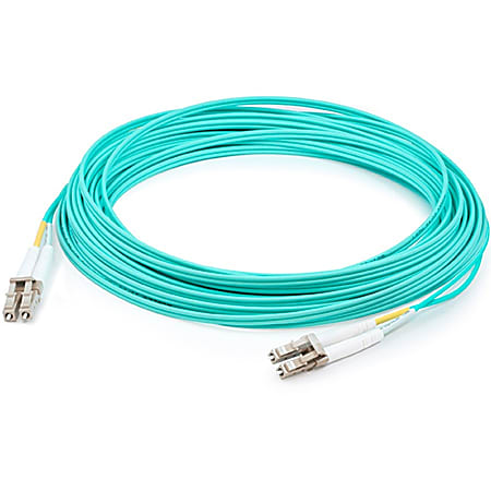 AddOn 1m LC (Male) to LC (Male) Aqua OM3 Duplex Fiber OFNR (Riser-Rated) Patch Cable - 100% compatible and guaranteed to work