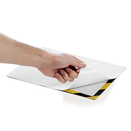 DURABLE DURAFRAME SECURITY Self-Adhesive Magnetic Letter Sign Holder - Holds Letter-Size 8-1/2