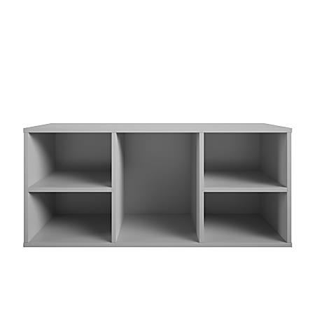 Ameriwood™ Home 5-Cube Bench, 15-3/4”H x 35-1/2”W x 14”D, Gray