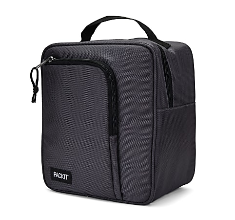 PackIt Freezable Classic Lunch Box 2 34 H x 10 14 W x 8 12 D Black - Office  Depot