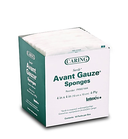 Medline Avant Sterile Gauze Sponges - 4 Ply - 4