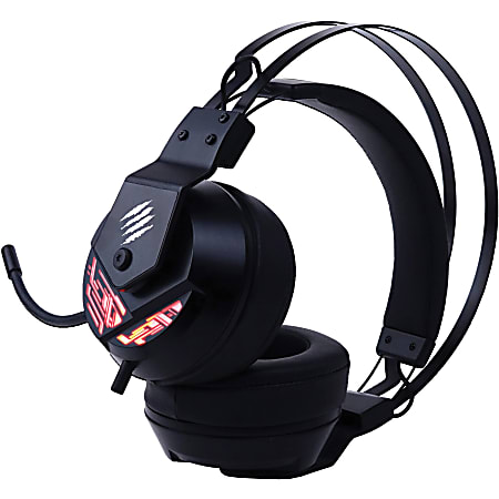 Mad Catz The Authentic F.R.E.Q. 4 Gaming Headset, Black - Stereo - USB - Wired - Over-the-head - Binaural - Circumaural - Omni-directional, Noise Cancelling Microphone - Black