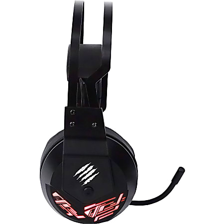 Mad Catz The Authentic F.R.E.Q. 4 Gaming Headset, Black - Stereo - USB - Wired - Over-the-head - Binaural - Circumaural - Omni-directional, Noise Cancelling Microphone - Black