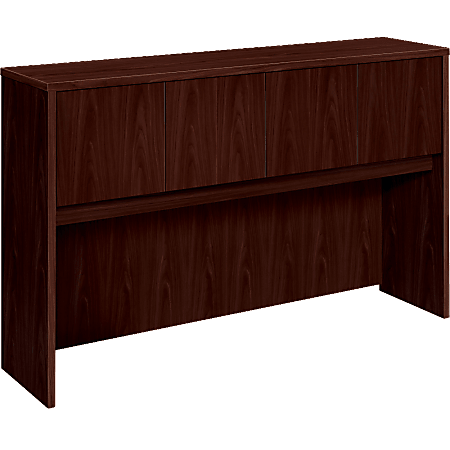 basyx by HON® BL Series 4-Door Stack-On Hutch, 60"W, Mahogany