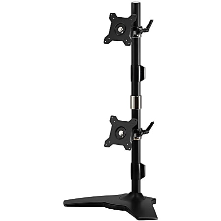 Amer Mounts Stand Based Vertical Dual Monitor Mount