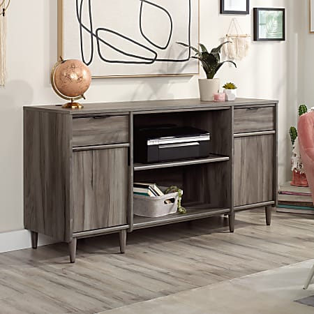 Sauder Clifford Place 60 W Credenza Jet Acacia - Office Depot