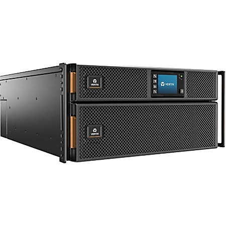 Vertiv Liebert GXT5 UPS - 8kVA/8kW/208 and 120V | Online Rack Tower Energy Star - Double Conversion| 6U| Built-in RDU101 Card| Color/Graphic LCD| 3-Year Warranty