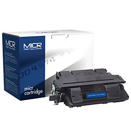MICR Print Solutions Remanufactured High-Yield MICR Black Toner Cartridge Replacement For HP 27X, C4127X, MCR27XM
