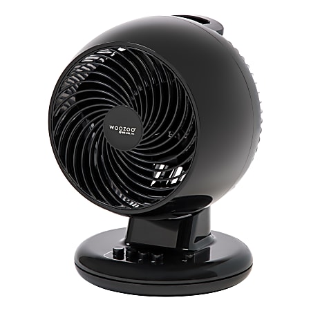 IRIS Woozoo M18U Oscillating Desk Fan, 13-3/16"H x 9"W x 9-7/8"D, Black