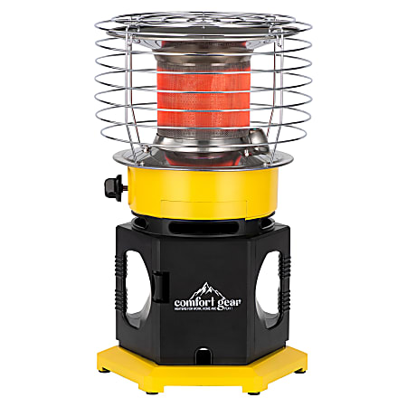 Comfort Gear® PPH360-18 18,000-BTU Indoor/Outdoor Portable Personal 360° Propane Heater, Black & Yellow