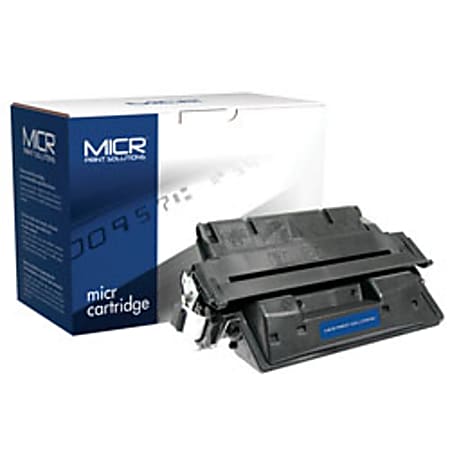 MICR Print Solutions Remanufactured High-Yield MICR Black Toner Cartridge Replacement For HP 61X, C8061X, MCR61XM