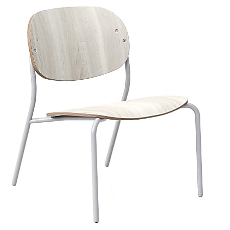 KFI Studios Tioga Laminate Guest Lounge Chair, Ash/Silver
