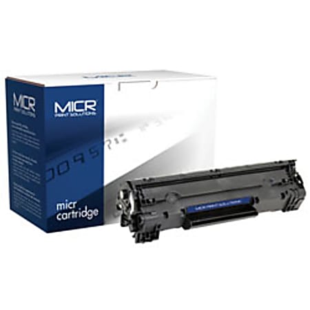 MICR Print Solutions Black High Yield MICR Toner Cartridge Replacement For HP 35X, CB435A, MCR35AM