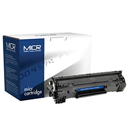 MICR Print Solutions Remanufactured High-Yield Black MICR Toner Cartridge Replacement For HP 36X, CB436A, MCR36AM