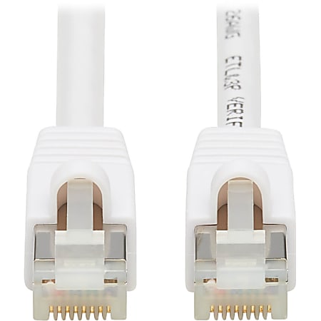 Tripp Lite N262AB-020-WH Cat.6A S/FTP Network Cable  - 10 Gbit/s - Shielding - Gold Plated Contact - CMX - 26 AWG - White