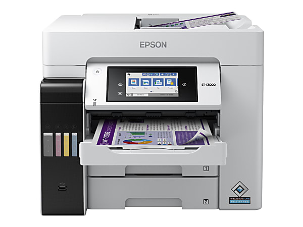Epson® WorkForce® ST-C5000 Wireless All-In-One Color Inkjet Printer
