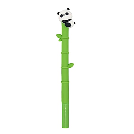 Little Yellow Bicycle® Panda Gel Pen, Needle Point, Green/White/Black