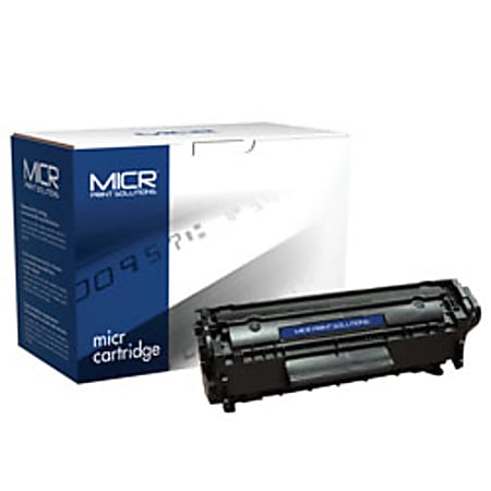 vacío Esperanzado de nuevo MICR Print Solutions Remanufactured MICR Black Toner Cartridge Replacement  For HP 12A Q2612A MCR12AM - Office Depot