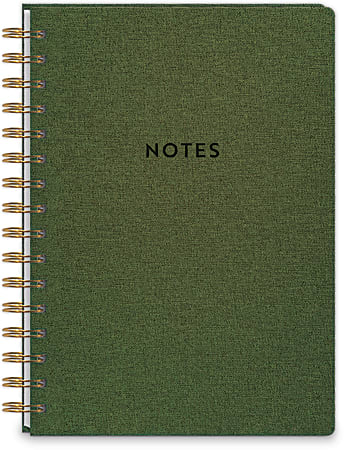 Punch Studio Softcover Journal, 6-1/2” x 8-1/2”, Legal Rule, 256 Pages, Olive