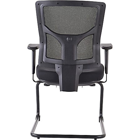 Lorell Conjure Guest Chair - Fabric, Polyurethane Foam Seat - Mesh Back - Mid Back - Sled Base - Black - 1 Each Lorell Conjure Guest Chair - Fabric, Polyurethane Foam Seat - Mesh Back - Mid Back - Sled Base - Black - 1 Each