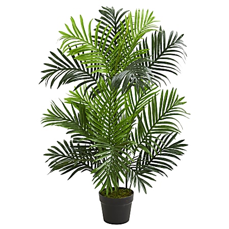 Nearly Natural Paradise Palm 36”H Artificial Tree With Pot, 36”H x 10”W x 10”D, Green
