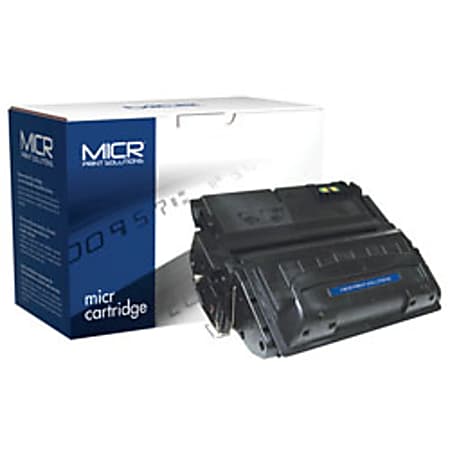 MICR Print Solutions Remanufactured MICR Black Toner Cartridge Replacement For HP 42A, Q5942A, MCR42AM