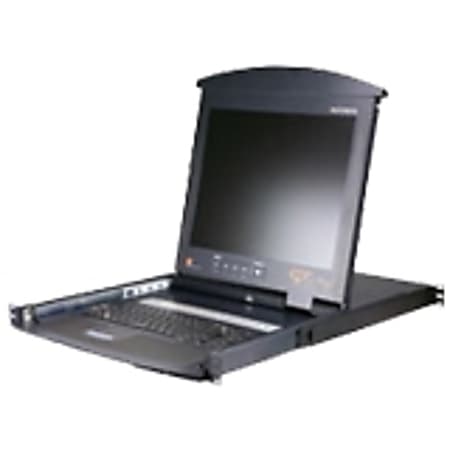 Aten Hideaway 17" LCD with IP Over the NET & 8-Port KVM Switch
