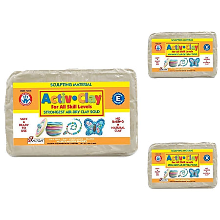 Activa Products Activ-Clay Air Dry Clay, 9.9 Lb, White