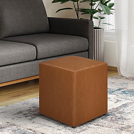Leather camel deals ottoman