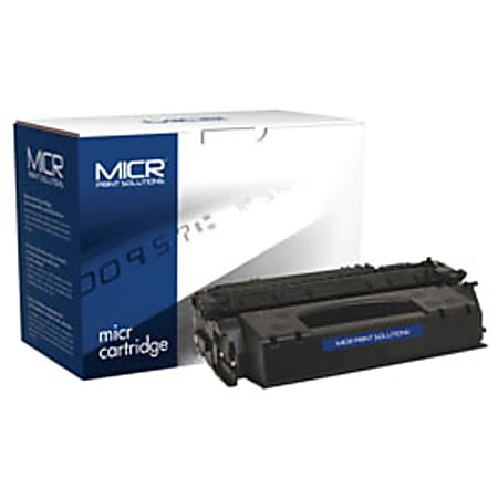 MICR Print Solutions Black High Yield MICR Toner Cartridge Replacement For HP 53X, Q7553X, MCR53XM