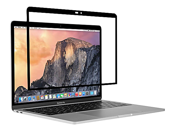 Moshi iGlaze - Notebook shield case - stealth clear - with ClearGuard for MacBook Pro 13 keyboard protector (99MO021924), iVisor AG screen protector (99MO040909) and Pluma 13 Herringbone Gray sleeve (99MO104052)