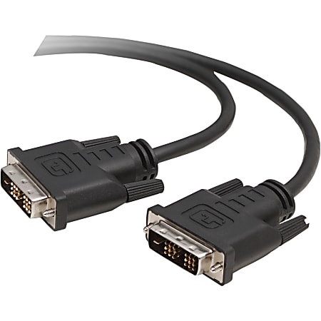 Belkin DVI Video Cable - 10 ft DVI Video Cable for Video Device - DVI (Dual-Link) Male Video - DVI (Dual-Link) Male Video - TAA Compliant