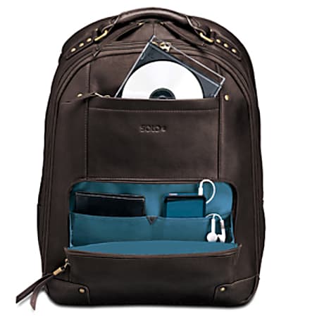 Solo vintage colombian leather laptop backpack outlet