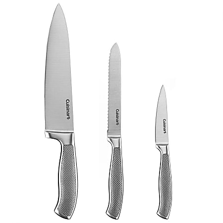 Cuisinart Graphix Collection 3 Piece Knife Set Silver - Office Depot