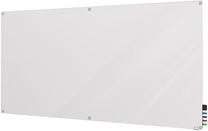 Ghent Harmony Magnetic Glass Dry-Erase Board, 48” x 60”, White