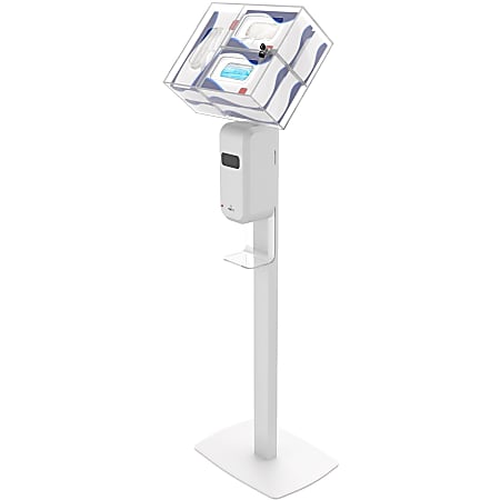 CTA Digital: Premium Thin Profile Sanitizing Station (White)