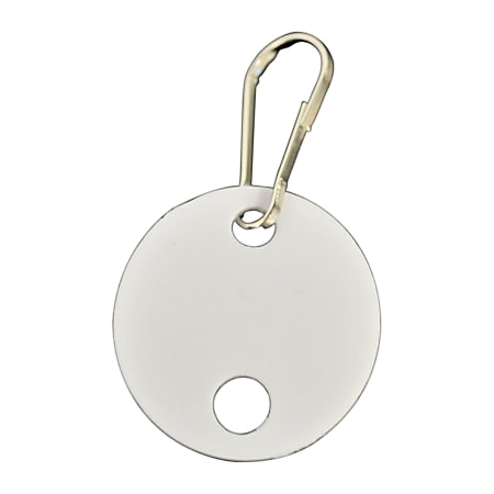 STEELMASTER® Snap-Hook Peg-Style Key Tags, White, Pack Of 20