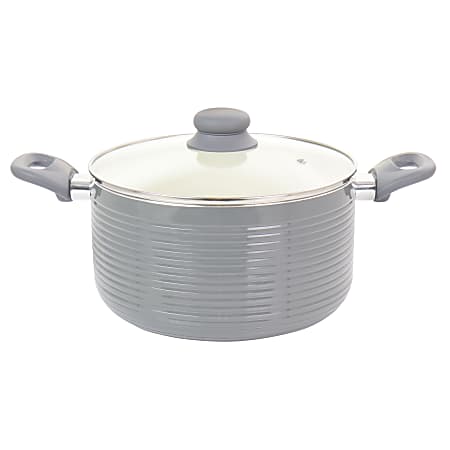 MasterPRO 6 qt. Cast Iron Dutch Oven with Lid, Fog