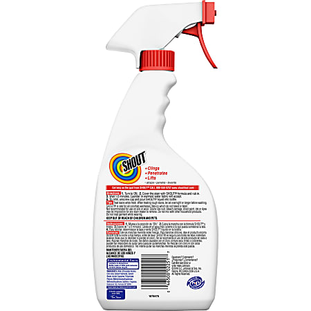 SC Johnson Shout Laundry Stain Remover Spray 22 Fl Oz Pack Of 8 Bottles - Office Depot
