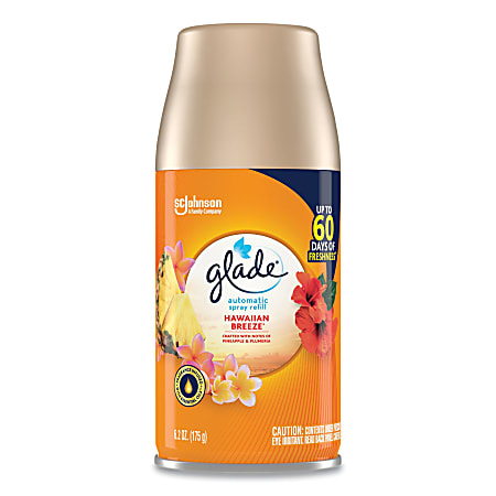 Glade® Automatic Air Freshener, Hawaiian Breeze, 6.2 oz, SJN337689