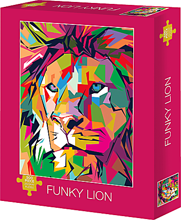 Willow Creek Press 500-Piece Puzzle, Funky Lion