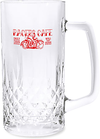 Quilted Pattern Tankard, 20 Oz, Clear