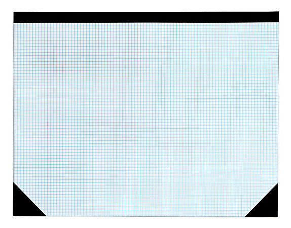 TOPS® Quadrille-Ruled Desk Pad, 22" x 17", White