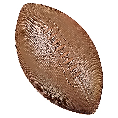 Champion Sports Coated High Density Foam Football - 10" - High Density Foam (HDF) - Brown - 1  Each