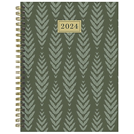 2024 TF Publishing Medium Weekly/Monthly Planner, 6-1/2" x 8", Printed Garden, January to December