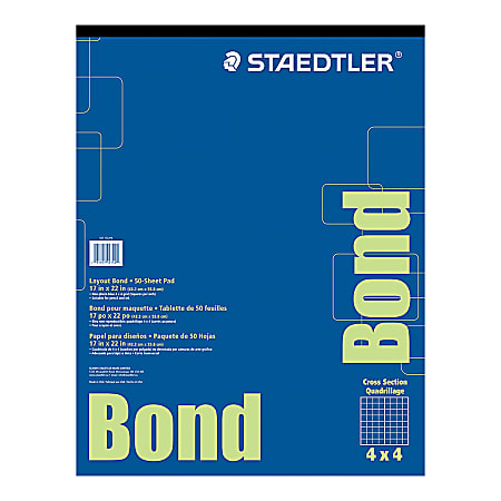 Staedtler® Bond Paper, 17&quot; x 22&quot;, White With