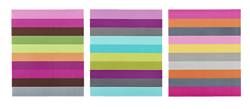 Carolina Pad Stripe-It Rich 2-Pocket Folder, 8 1/2" x 11"